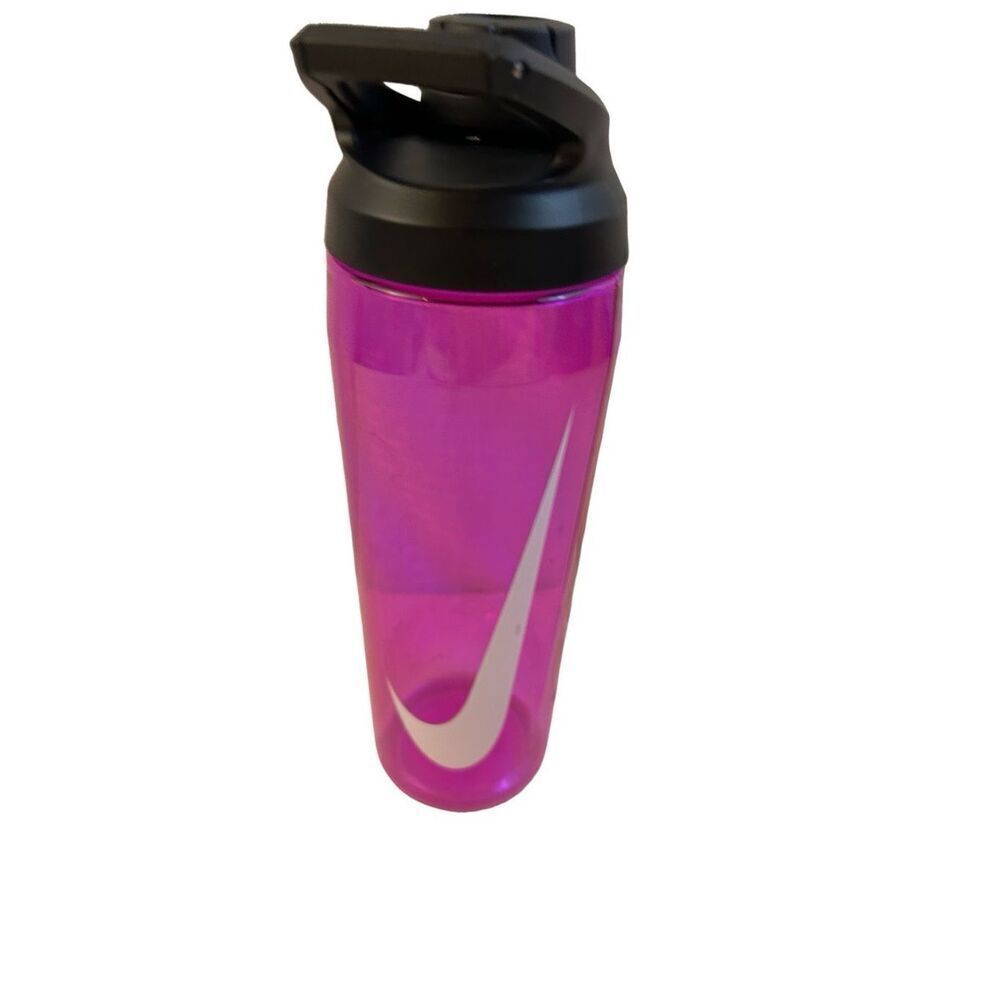 Nike 24 oz water bottle purple black screw top Swoosh‎